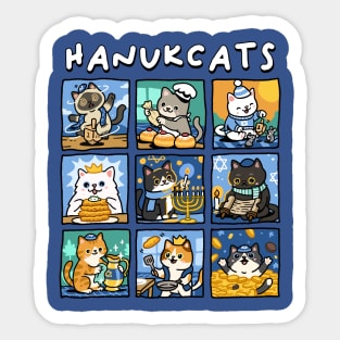 Hanukcats Sticker